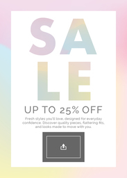 5x7 Cardstock, Printed Envelope with Modern Holographic design