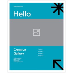 16"x20" Board Print (Bordered) with Bold Business design