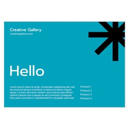 Postcard 4.25"x6" with Bold Business design