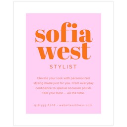 11"x14" Board Print (Bordered) with Bold Color design