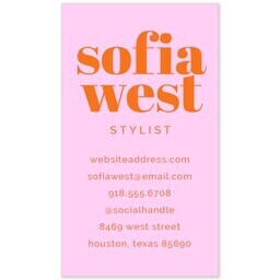 Business Card with Bold Color design