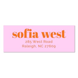 Address Label (Set of 60) with Bold Color design