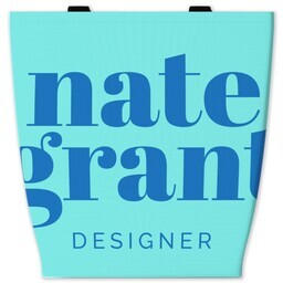 13x13 Tote Bag with Bold Color Blue design