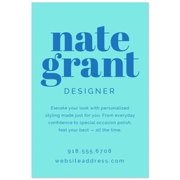 Print: 4x6, Matte with Bold Color Blue design