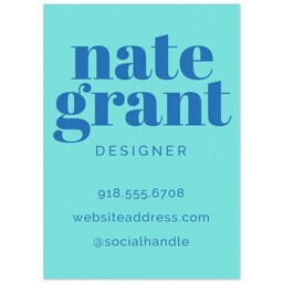 5"x7" Direct Print Magnet with Bold Color Blue design