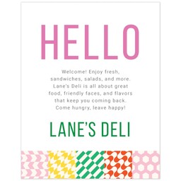 Poster, 11x14, Glossy Photo Paper with Bright Blocks design