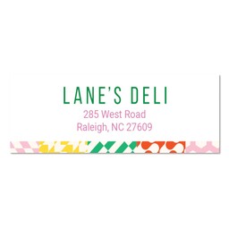 Address Label (Set of 60) with Bright Blocks design