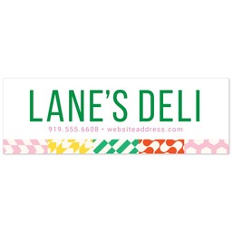 2'x6' Same Day Banner with Tabs with Bright Blocks design