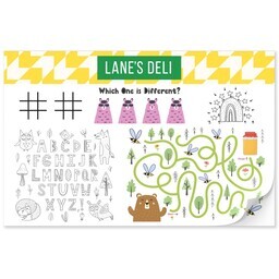 11"x17" Personalized Pad with Bright Blocks design