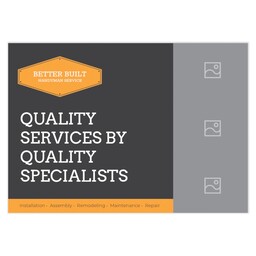 Postcard 4.25"x6" with Built Strong design