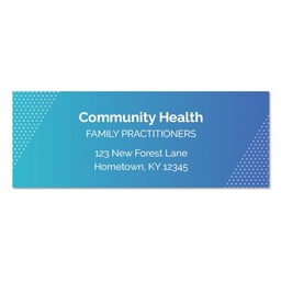 Address Label (Set of 60) with Healthcare Gradient design