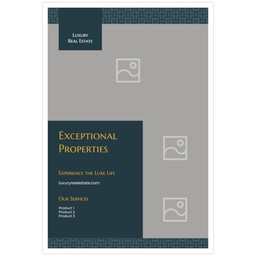 20"x30" Board Print (Bordered) with Luxe Pattern design