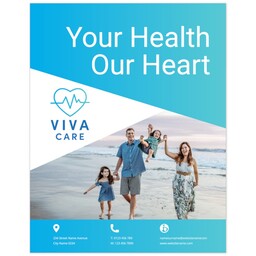 Poster, 11x14, Glossy Photo Paper with Modern Clinical design