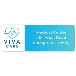 Address Label Sheet with Modern Clinical design