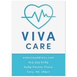 5"x7" Direct Print Magnet with Modern Clinical design