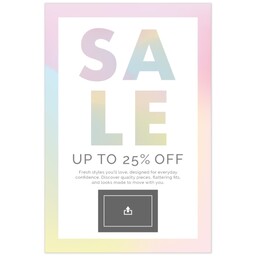 Poster, 24x36, Satin Photo Paper with Modern Holographic design