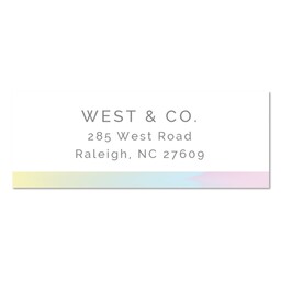 Address Label (Set of 60) with Modern Holographic design