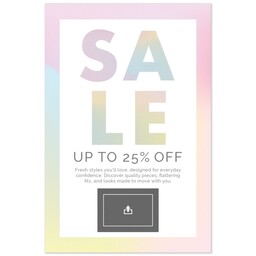 Print: 4x6, Glossy with Modern Holographic design