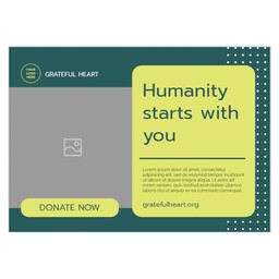 Postcard 4.25"x6" with NonProfit Green design