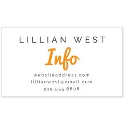 Business Card with Retro Hello design