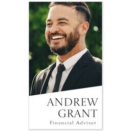Business Card with Sleek Photo design