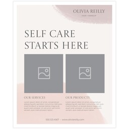 16"x20" Board Print (Bordered) with Soft Watercolor design