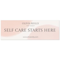 2'x6' Same Day Banner with Tabs with Soft Watercolor design