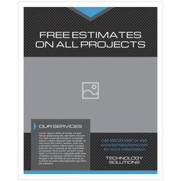 16"x20" Board Print (Bordered) with Tech Focus design