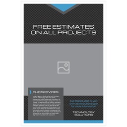 20"x30" Board Print (Bordered) with Tech Focus design